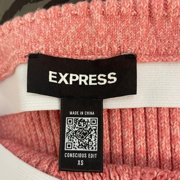 Express Knit Set – Pink Top & Skirt, XS - Picture 4 of 6